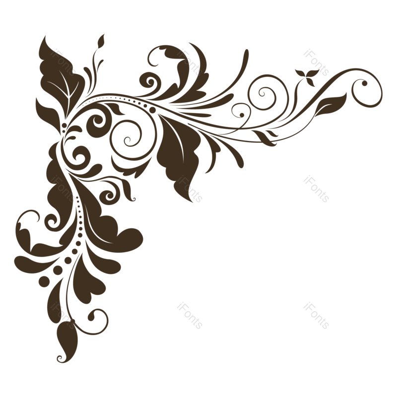 边框图片,花纹元素,图案PNG,黑白免抠素材